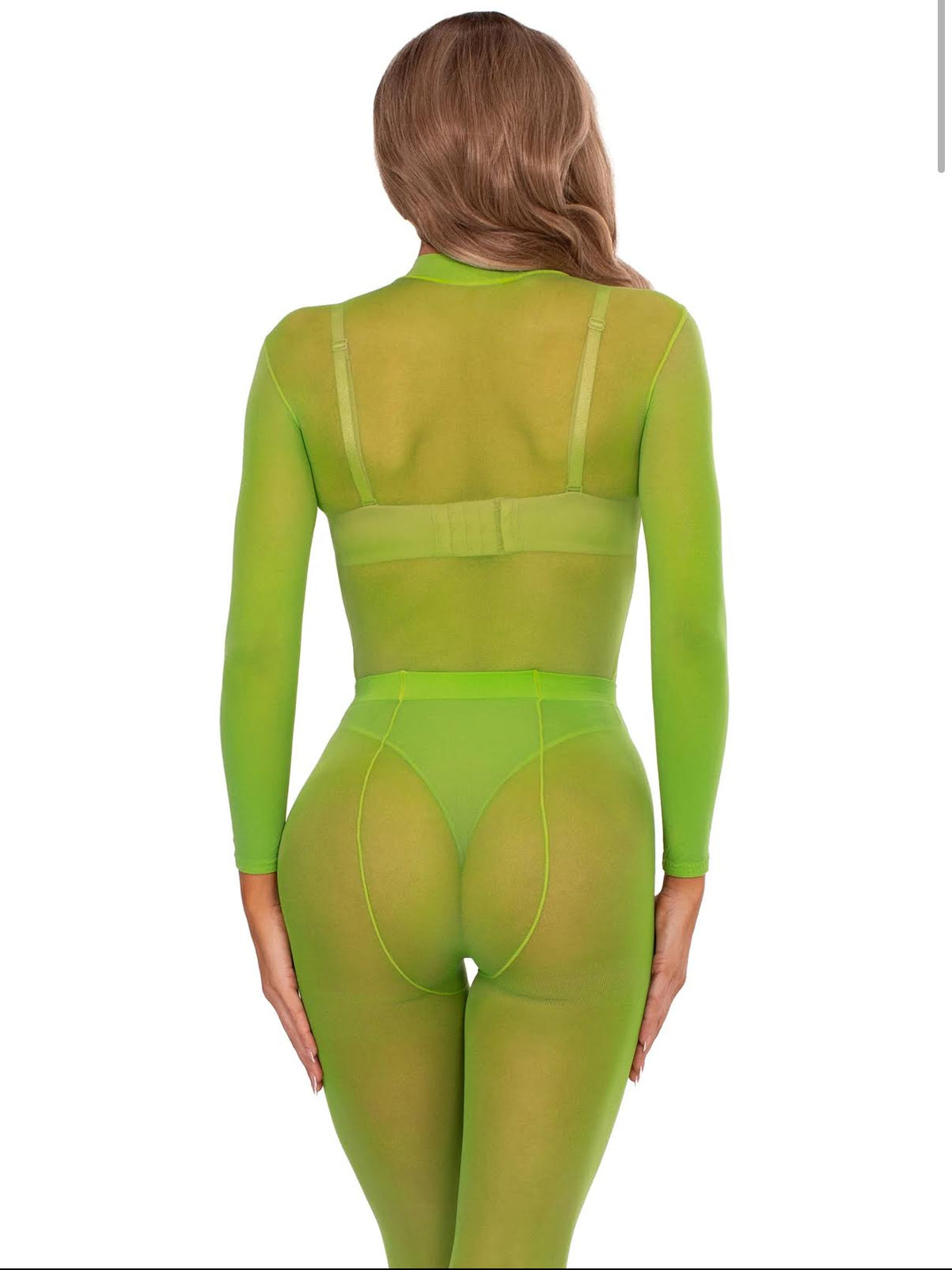 Snap Crotch Sheer Bodysuit Set