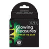 One Glowing Pleasures Condoms 3 Pack