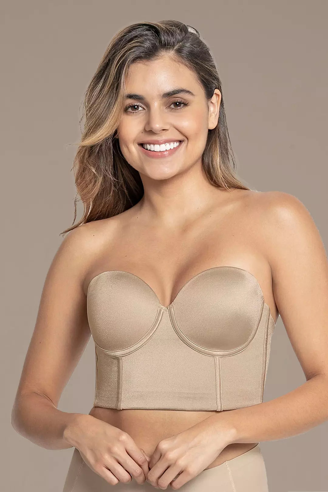 LEONISA CONTOURING STRAPLESS BRA