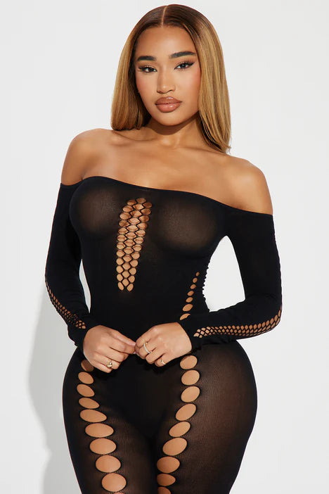 Pink Lipstick Boujee Gang Body Stocking