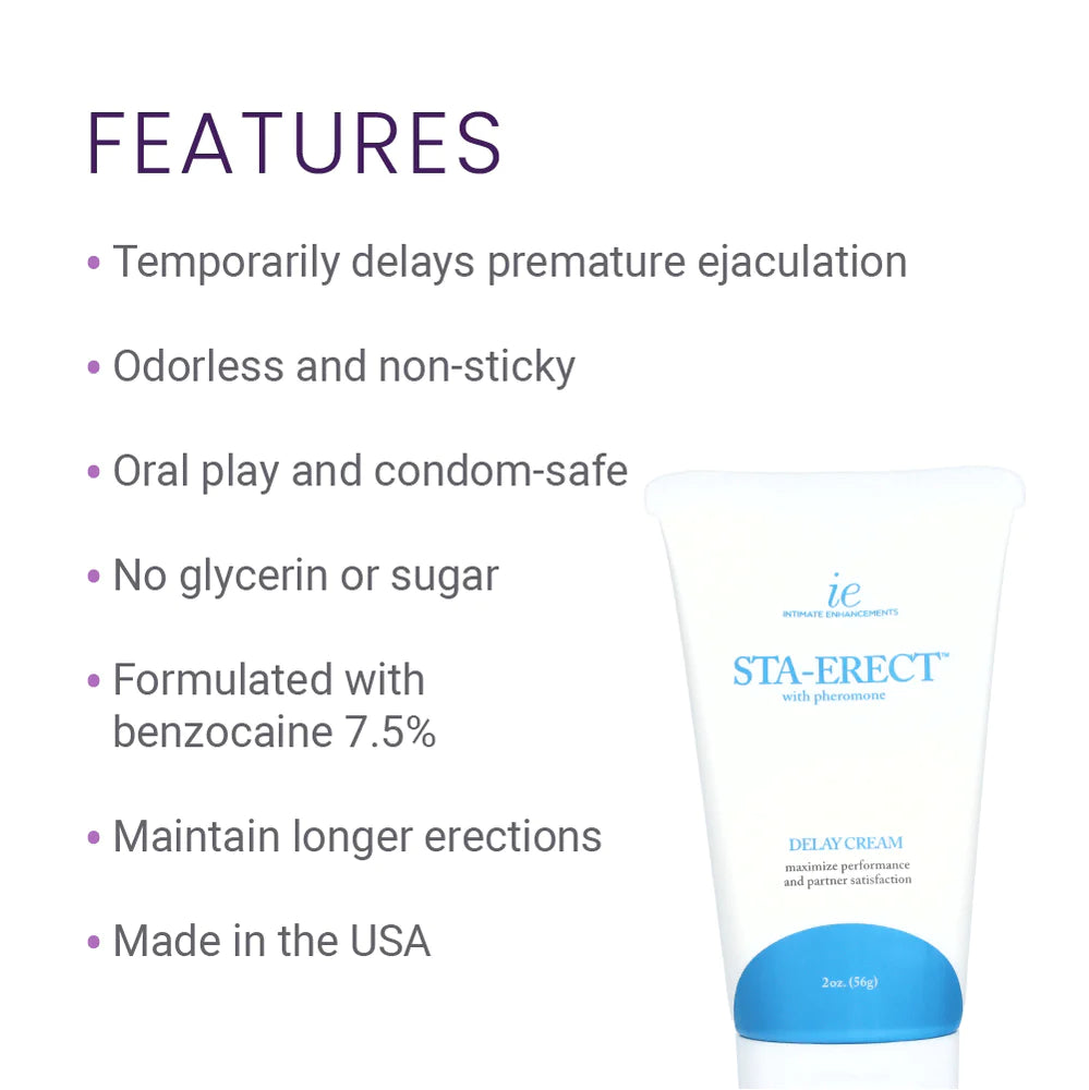 Doc Johnson Sta-Erect Delay Cream for Men