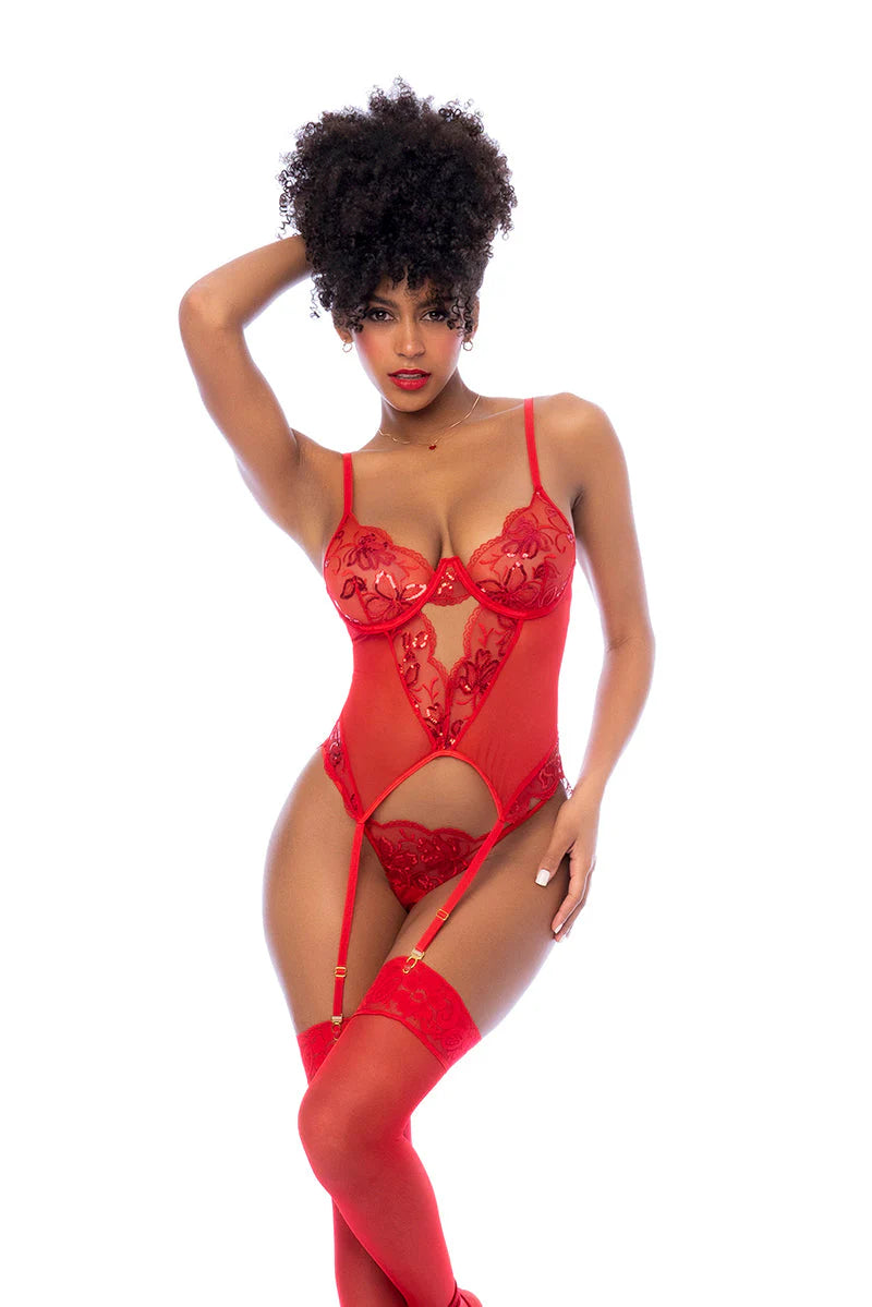 Surreal Ruby Passion Merry Bustier Set