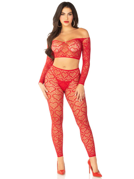 Wild Hearts Crop Top and Footless Tights