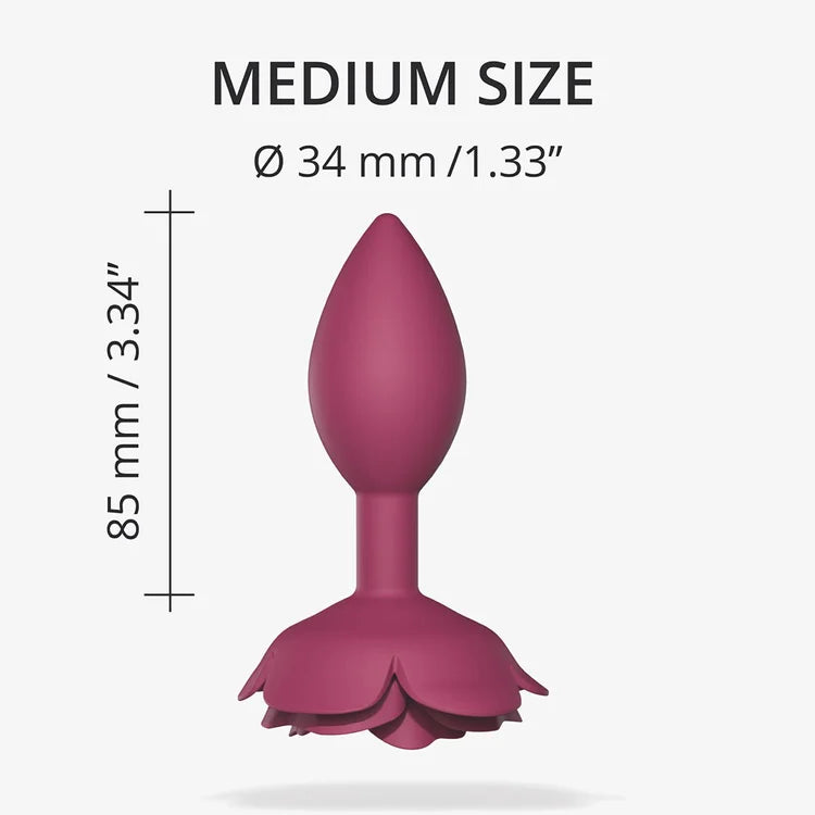 OPEN ROSES SILICONE BUTT PLUG