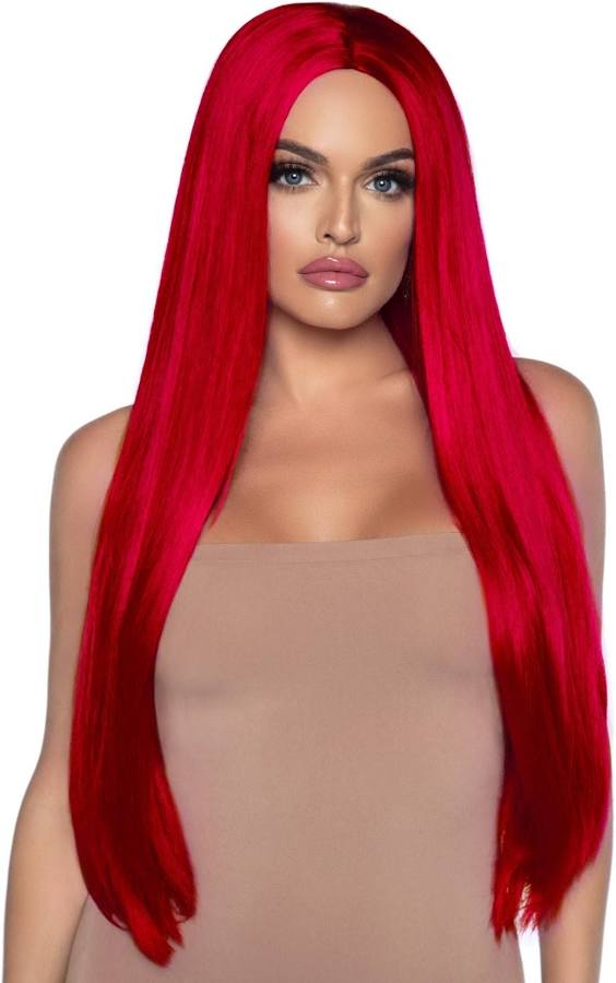 33"LONG STRAIGHT CENTER PART WIG