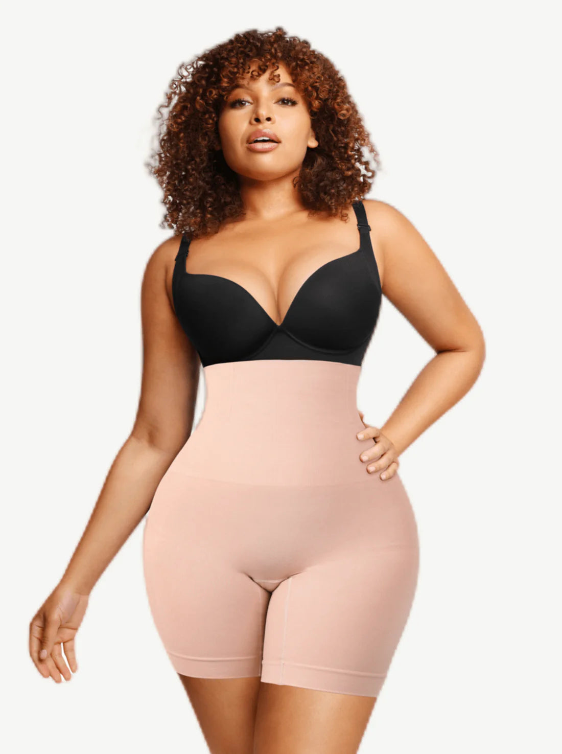 HIGH-WAISTED MID THIGH SHORT