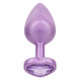 Jewel Large Amethyst Heart Plug