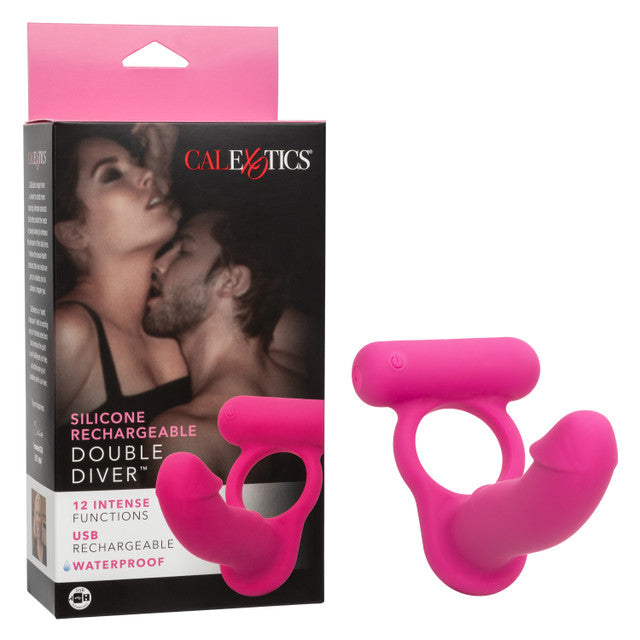 Silicone Rechargeable Double Diver Cockring