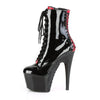Platform Two Tone Lace-up Front Ankle Boot