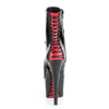 Platform Two Tone Lace-up Front Ankle Boot