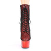 Platform Lace-Up Front Ankle Boot Side Zip
