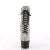 Lace-Up Front Ankle Boot Allover Blanketed Rhinestone