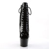 Ankle Boot Side Zip Open Toe Lace Up