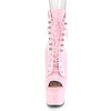 Ankle Boot Side Zip Open Toe Lace Up