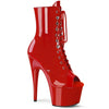 Ankle Boot Side Zip Open Toe Lace Up