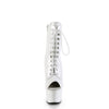 Ankle Boot Side Zip Open Toe Lace Up