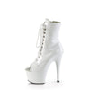 Ankle Boot Side Zip Open Toe Lace Up