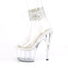 Ankle Cuff Side Lacing Sandal With Rhinestone