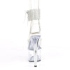 Ankle Cuff Side Lacing Sandal With Rhinestone