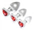 Booty Sparks Red Heart Gem Anal Plug Set