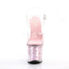 PLATFORM CLEAR PINK HOLOGRAM ANKLE SANDAL