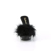 Marabou Slipper Featuring Rhinestone Embellished Heel and Platform