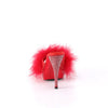Marabou Slipper Featuring Rhinestone Embellished Heel and Platform