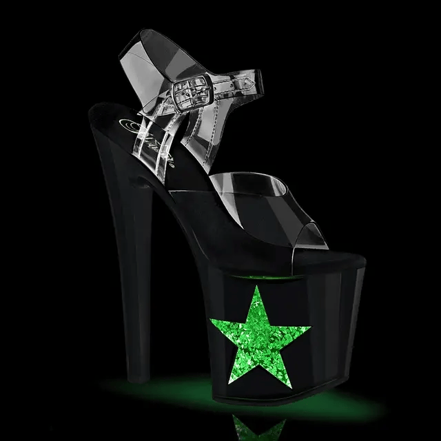 Ankle Strap Sandal Prismatic Linear Design