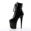 Lace-Up Front Ankle Boot Side Zip