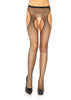 Rhinestone Fishnet Suspender Pantyhose