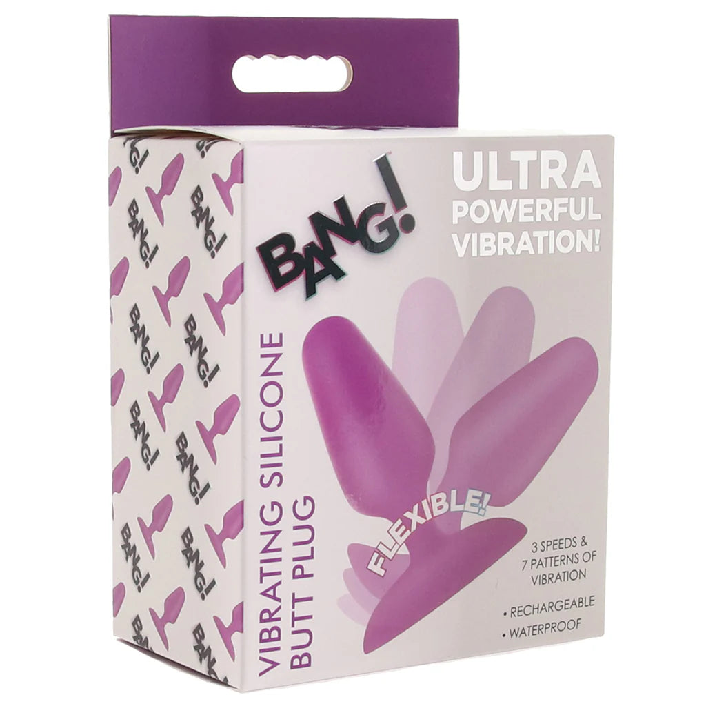 BANG! VIBRATING SILICONE BUTT PLUG