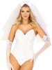 Tiered Bridal Veil W/ Bow