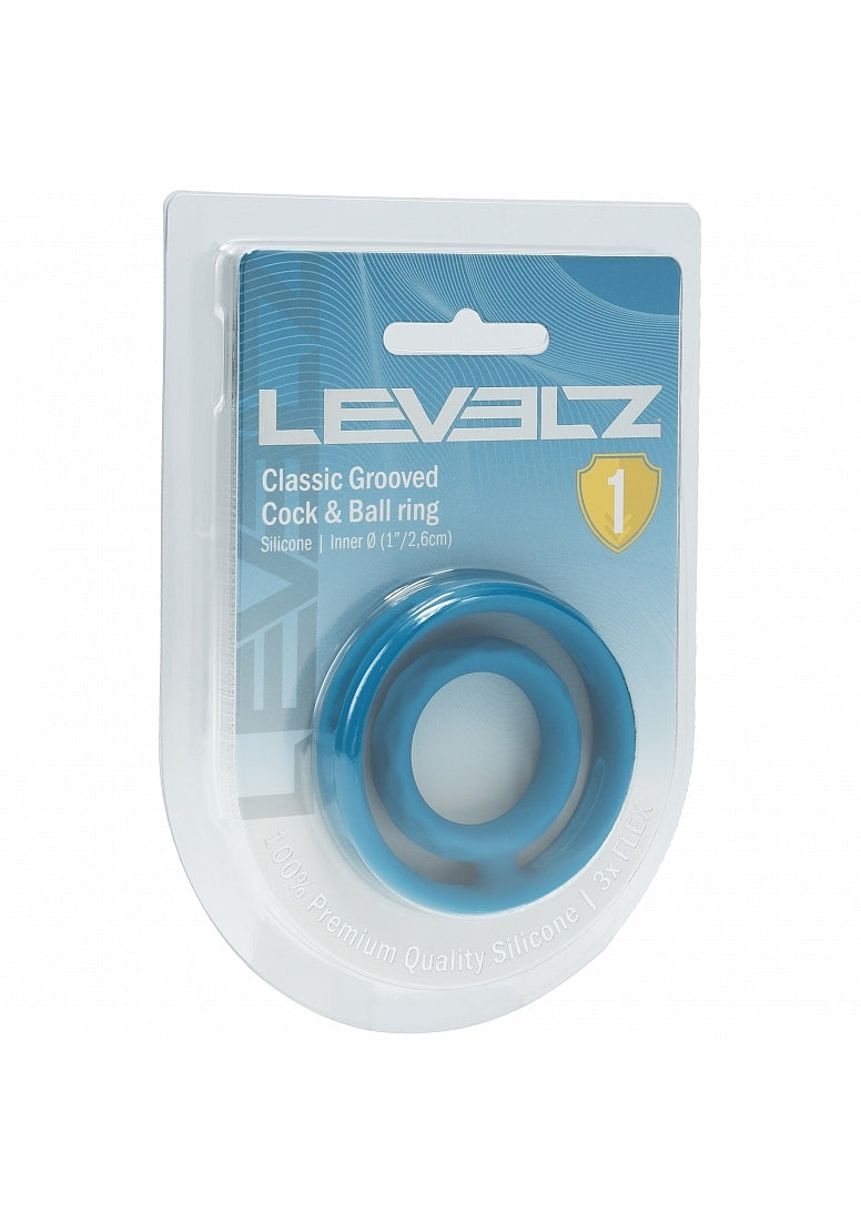 Classic Grooved Silicone Cock & Ball Ring