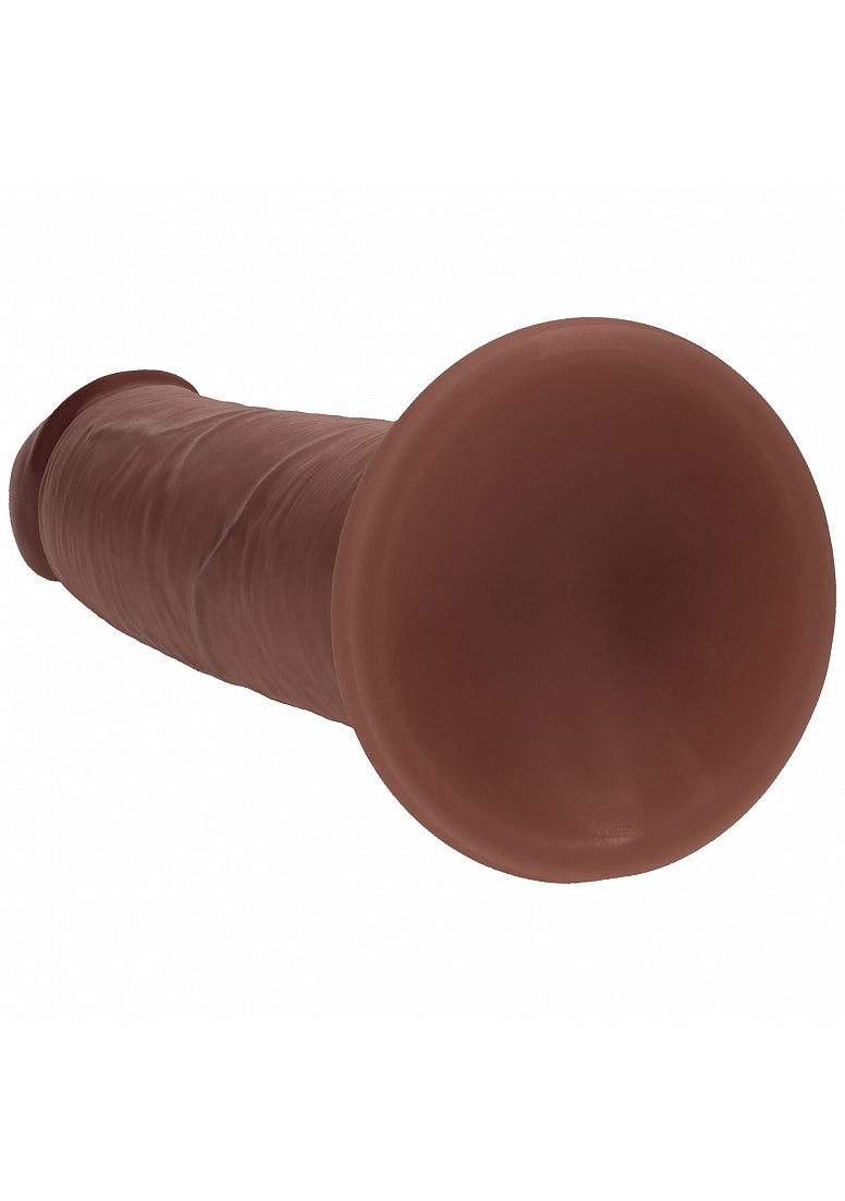 RealRock 8” Dual-Layer Silicone Realistic Dildo – Brown