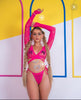 Sprung On You Pink Crop Top Set