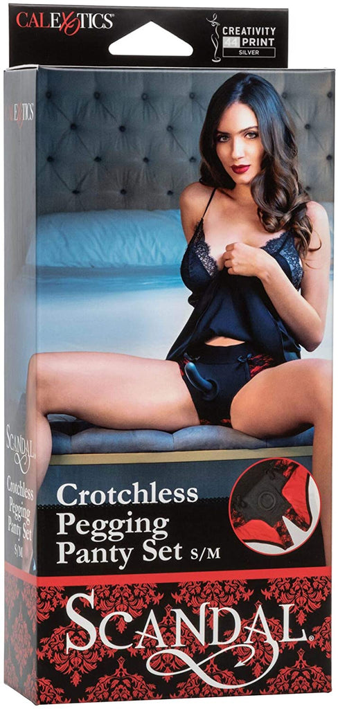 SCANDAL Crotchless Pegging Panty Set
