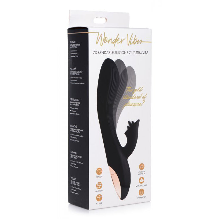 Wonder Vibes 7X Bendable Silicone Clit Stimulating Vibrator