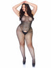 Plus Dare Me Rhinestone Bodystocking