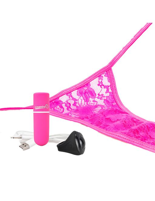 My Little Secret Screaming O Rechargeable Vibrating Panty Set