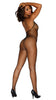 DIAMOND NET OPEN CROTCH BODYSTOCKING
