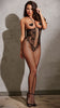 OPEN CUP FISHNET AND LACE BODYSTOCKING