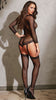 FISHNET AND LACE GARTER TEDDY