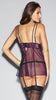 PLUS SIZE EMBROIDERED PLUM BABYDOLL SET