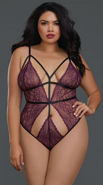 PLUS SIZE STEER CLEAR SWEETHEART TEDDY