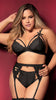 PLUS SIZE LACY ROMANCE BRA SET