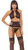 ENTICED BRA AND GARTER SET