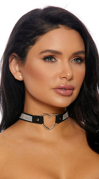 HEART STUDDED CHOKER
