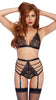 SWEETHEART SCALLOPED LACE BRA SET