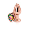 Rear Assets Rose Gold Heart Shaped Anal Plug