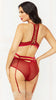 BURGUNDY BABE BRA SET